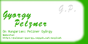 gyorgy pelzner business card